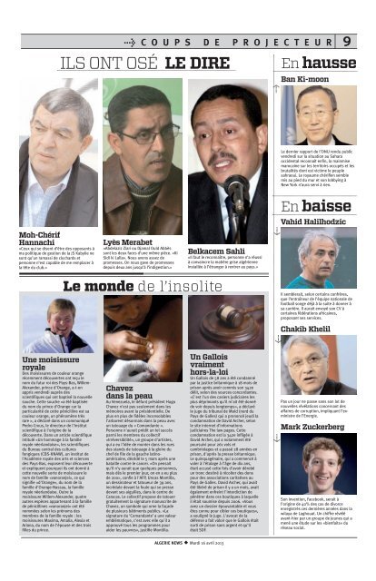 Fr-16-04-2013 - AlgÃ©rie news quotidien national d'information