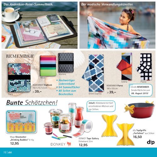 abt Journal für Ulm | Günzburg | Ravensburg | www.abtshop.de, Juli-Sept.2015