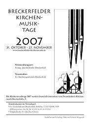 musik- tage - Ev. Jakobus-Kirchengemeinde Breckerfeld