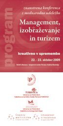 program konference - Turistica