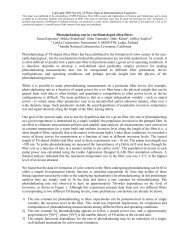 Photodarkening rate in ytterbium doped silica fibers Joona ... - nLIGHT