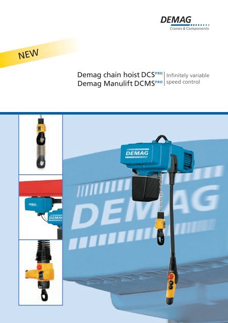 Demag chain hoist Demag Manulift - Demag Cranes & Components
