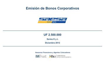 PresentaciÃ³n Comercial EmisiÃ³n Saesa - Bci