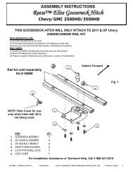 Reeseâ¢ Elite Gooseneck Hitch - 4 Wheel Online