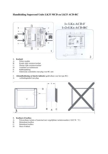 Handleiding Supercool Units LK33 MCD en LK33 ACD-RC