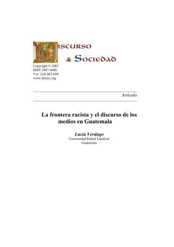 La frontera racista y el discurso de los medios en Guatemala