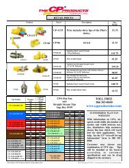 CP Nozzles, Pricing 2012 - Yorkton Aircraft Service