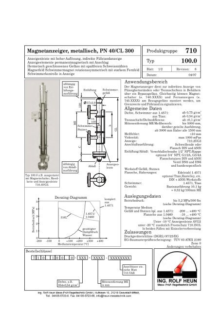 710 - Ing. Rolf Heun Meß-Prüf-Regeltechnik GmbH