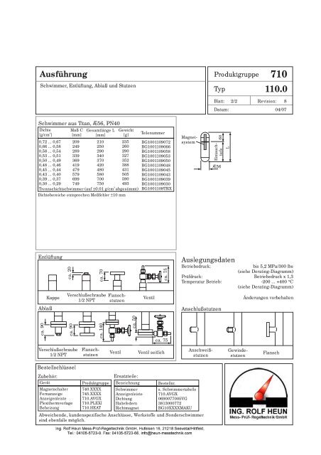 710 - Ing. Rolf Heun Meß-Prüf-Regeltechnik GmbH