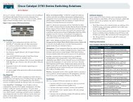 Cisco 3750 Brochure - LightRiver Technologies, Inc.