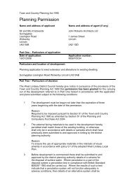 Planning Permission - West Lindsey District Council