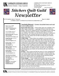 Stitchers - Hardin County Cooperative Extension Service