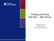 Finding and Fixing Bad SQL – SQL Server