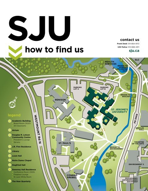 how to find us - St. Jerome's University