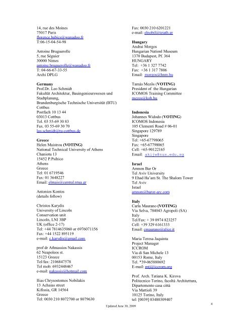full list of members latest update 14-03-2010.pdf - CIF - Icomos