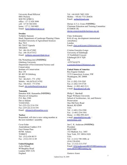 full list of members latest update 14-03-2010.pdf - CIF - Icomos