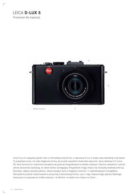 D-Lux 5_brochure_pl.indd - Leica Camera Polska