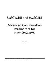 SMSGW.INI and MMSC.INI Advanced Configuration ... - NowSMS