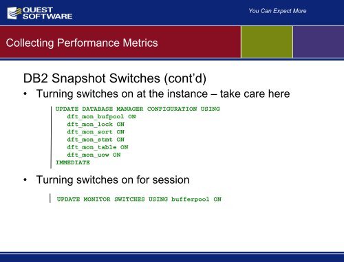 Understanding Buffer Pool Performance and ... - Quest Software