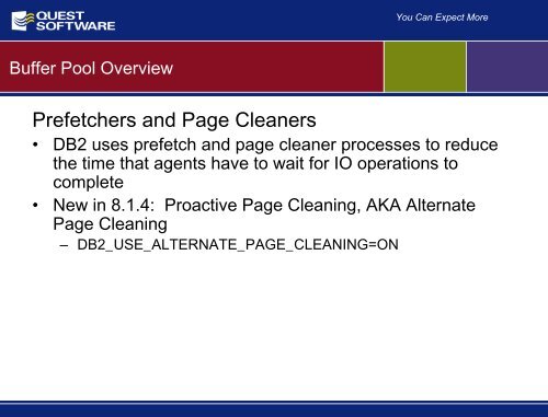 Understanding Buffer Pool Performance and ... - Quest Software