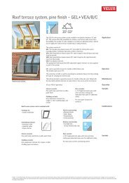 Roof terrace system - Velux