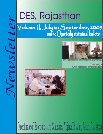 Directorate of Economics and Statistics, Yojana Bhawan, Jaipur ...
