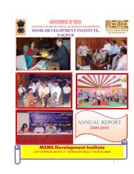 Annual Report 2009 - MSME-DI Nagpur