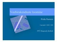 Veebirakenduste loomine