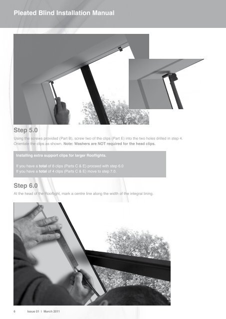 the Conservation RooflightÂ® Pleated Blind Installation Manual