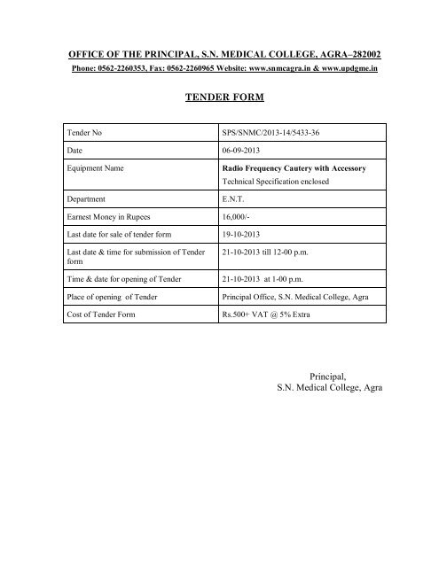 Radio Frequency Cautery with Accessory - SN Medical College, Agra