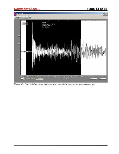 Using the AmaSeis seismogram viewer and downloading - QuarkNet