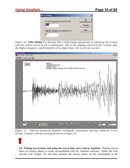 Using the AmaSeis seismogram viewer and downloading - QuarkNet