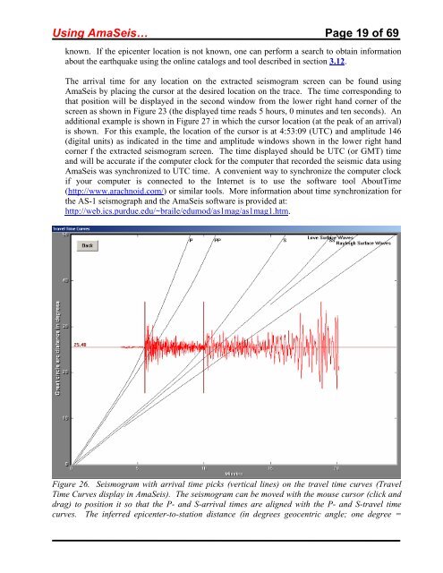 Using the AmaSeis seismogram viewer and downloading - QuarkNet