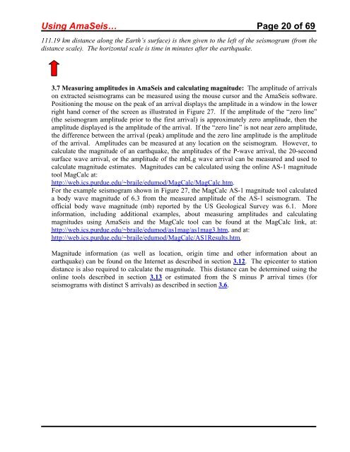 Using the AmaSeis seismogram viewer and downloading - QuarkNet