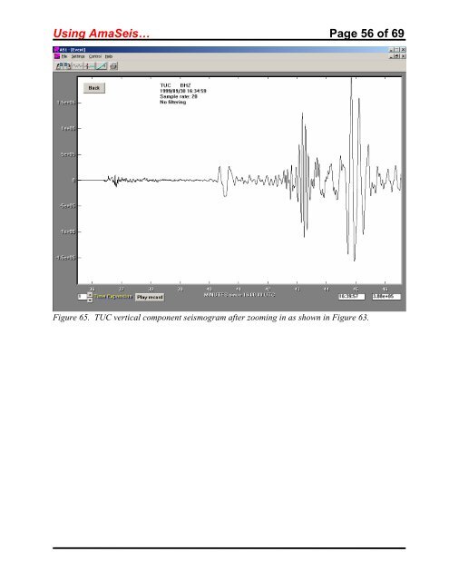 Using the AmaSeis seismogram viewer and downloading - QuarkNet