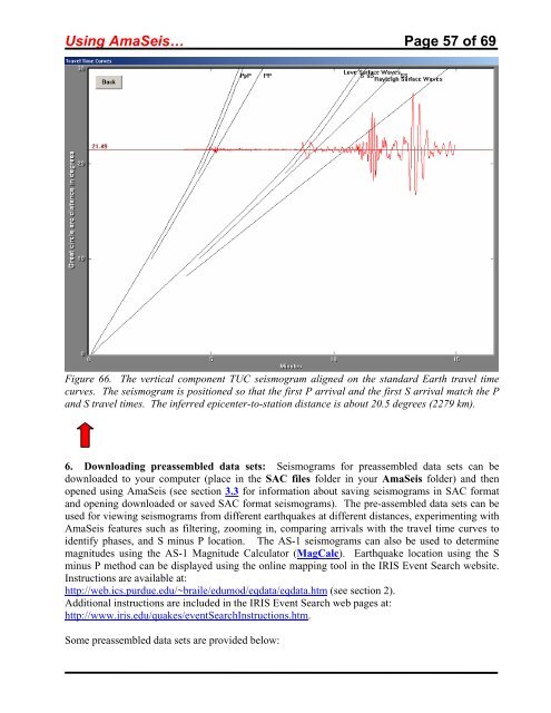 Using the AmaSeis seismogram viewer and downloading - QuarkNet