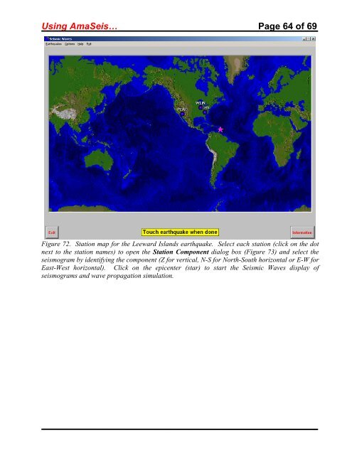 Using the AmaSeis seismogram viewer and downloading - QuarkNet