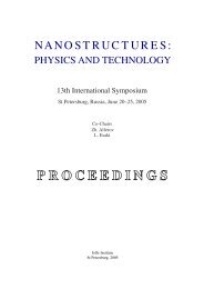 13th International Symposium Nanostructures: Physics and ...