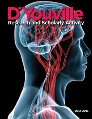 Research & Scholarly Activity (PDF) - D'Youville College