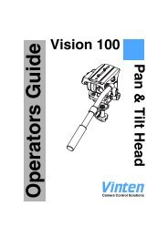 Vision 100 P an & Tilt Head - Vinten