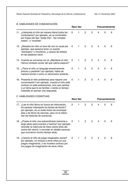 boletin especial sociedad de psiquiatria y neurologia de la infancia ...