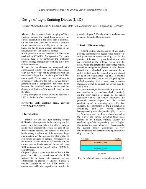 Design of Light Emitting Diodes (LED) - COMSOL.com