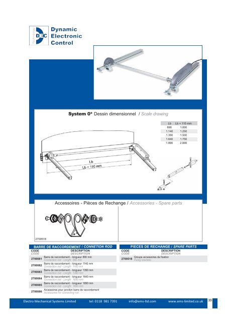 [Catalogue des produits Products catalogue - Electro Mechanical ...