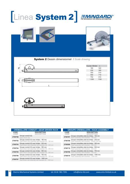 [Catalogue des produits Products catalogue - Electro Mechanical ...