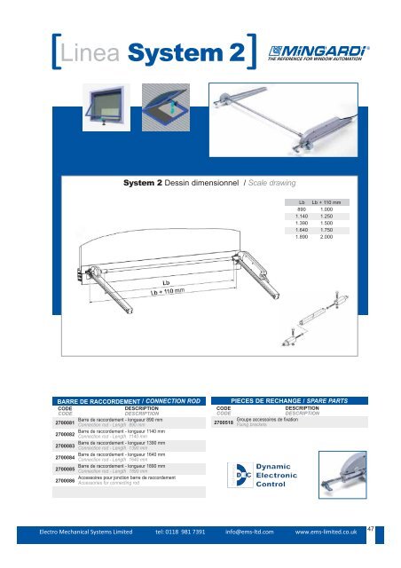 [Catalogue des produits Products catalogue - Electro Mechanical ...