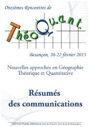 Télécharger les résumés - ThéMA - Université de Franche-Comté