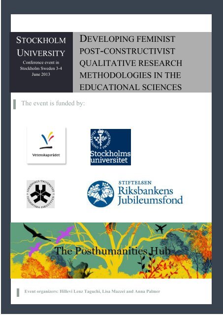 Post Constructivist Developing feminist post-constructivist qualitative research ...