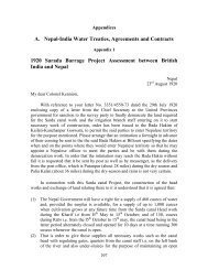 A. Nepal-India Water Treaties, Agreements and Contracts 1920 ...