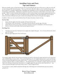 Installing Gates and Posts Tips and Pointers - Hoover Fence