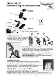 Oakworks Pro Anleitung - Bodynova GmbH